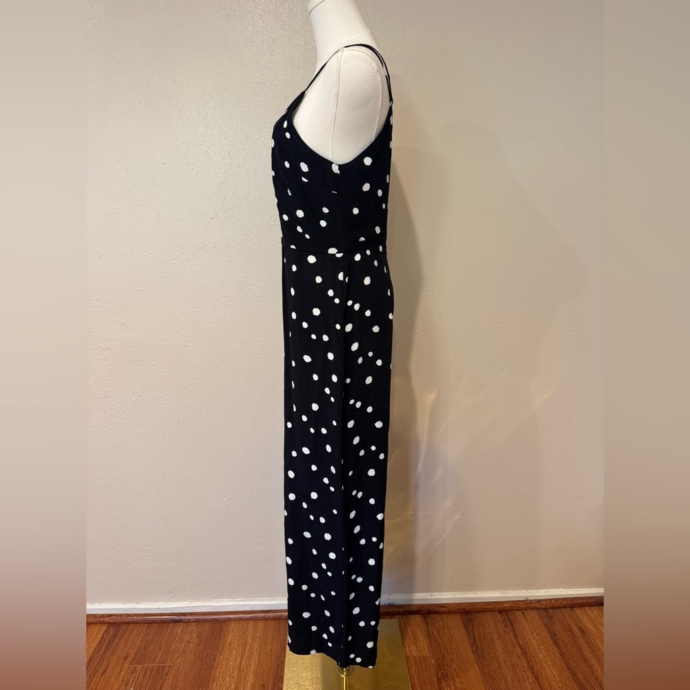 Topshop Black and White Polka Dot Jumpsuit - Picture 5 of 8